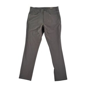 Mizzen + Main Helmsman Pants Men's 31x30 Gray Slim Golf Performance Tech‎ Chinos